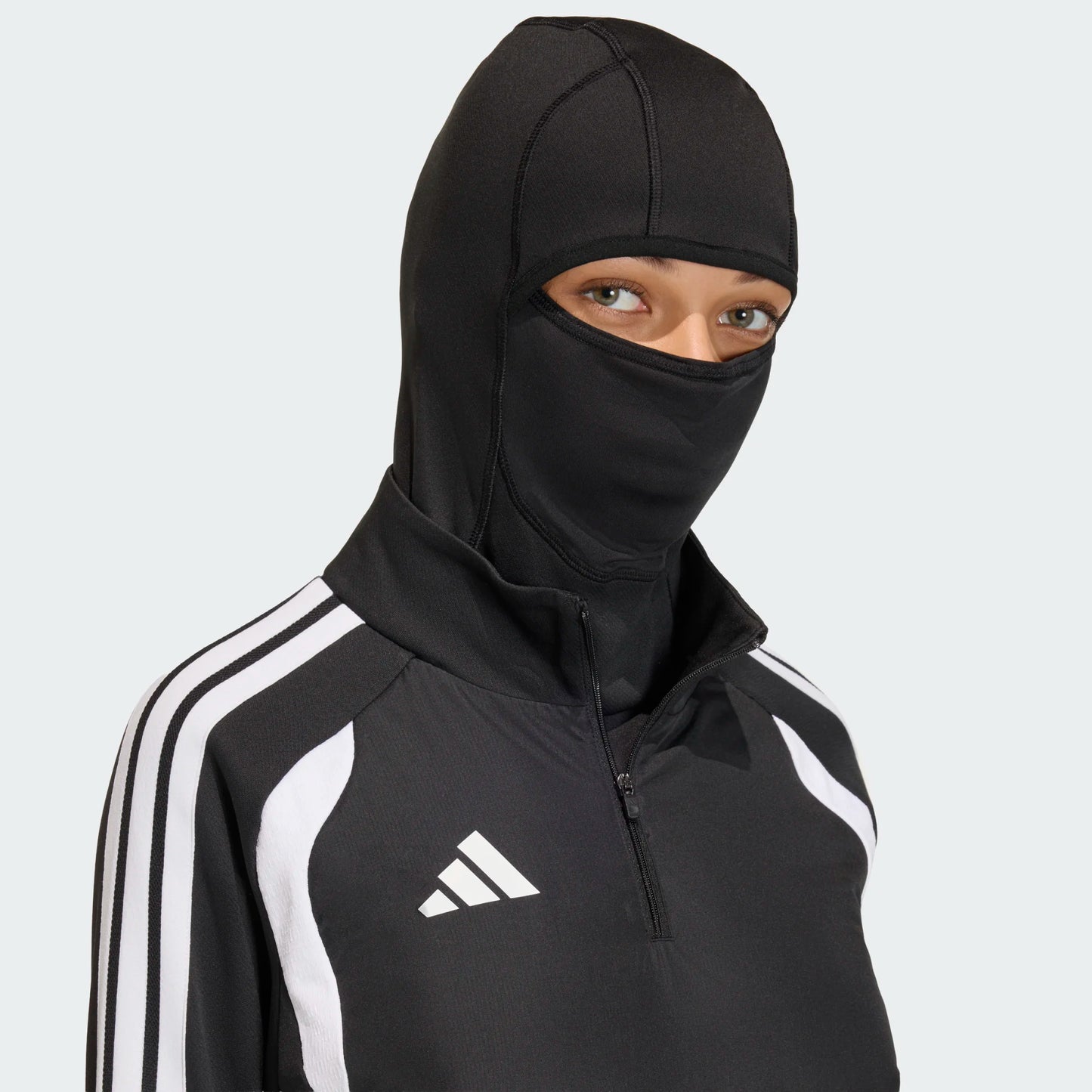 Adidas Women's TIRO2 26 Competition Winterized Top Black Ltonix White hood