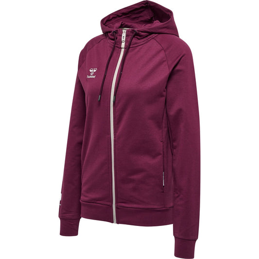Hummel Women's hmlMOVE GRID COTTON ZIP HOODIE JACKET