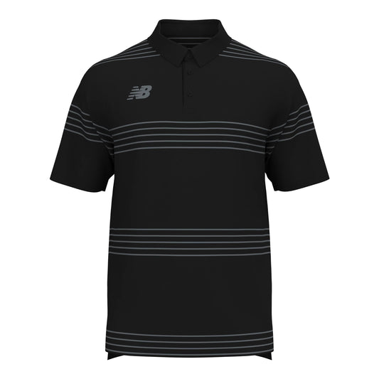 New Balance Men's Director Polo Team Black (Front)
