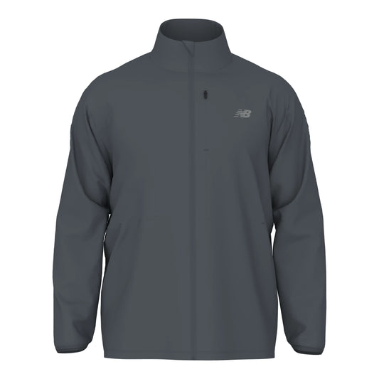 New Balance Men's Team Stretch Woven Jacket Graphite (Front)