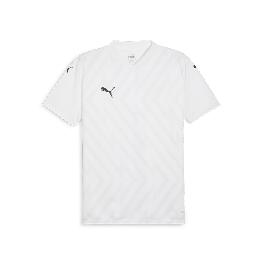 Puma YOUTH Team Glory 26 Jersey-Puma White-Puma Black-Feather Gray (Front)