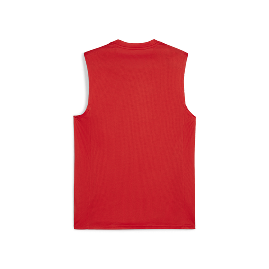 Puma Team Goal Sleeveless Jersey Puma Red-Puma White-Fast Red (Back)