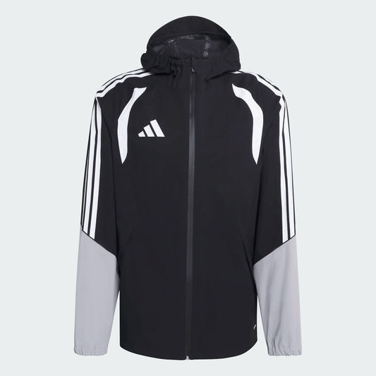 adidas Men's Tiro 26 Rain Jacket Black Ltonix White 2