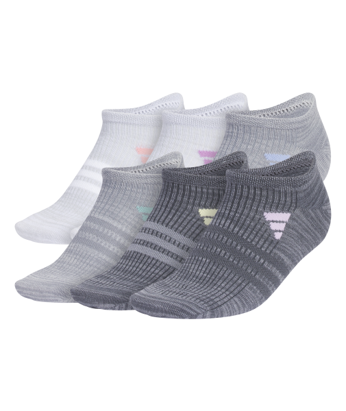adidas Women's Superlite 3.0 6-Pack No Show Socks