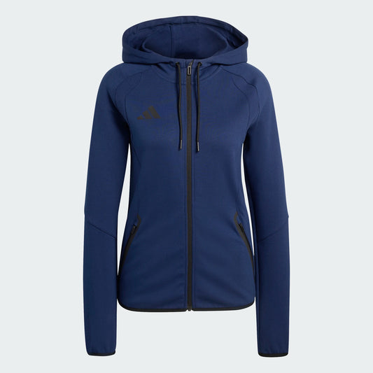adidas Women's Tiro Travel Sweat Hoodie Team Navy Blue front
