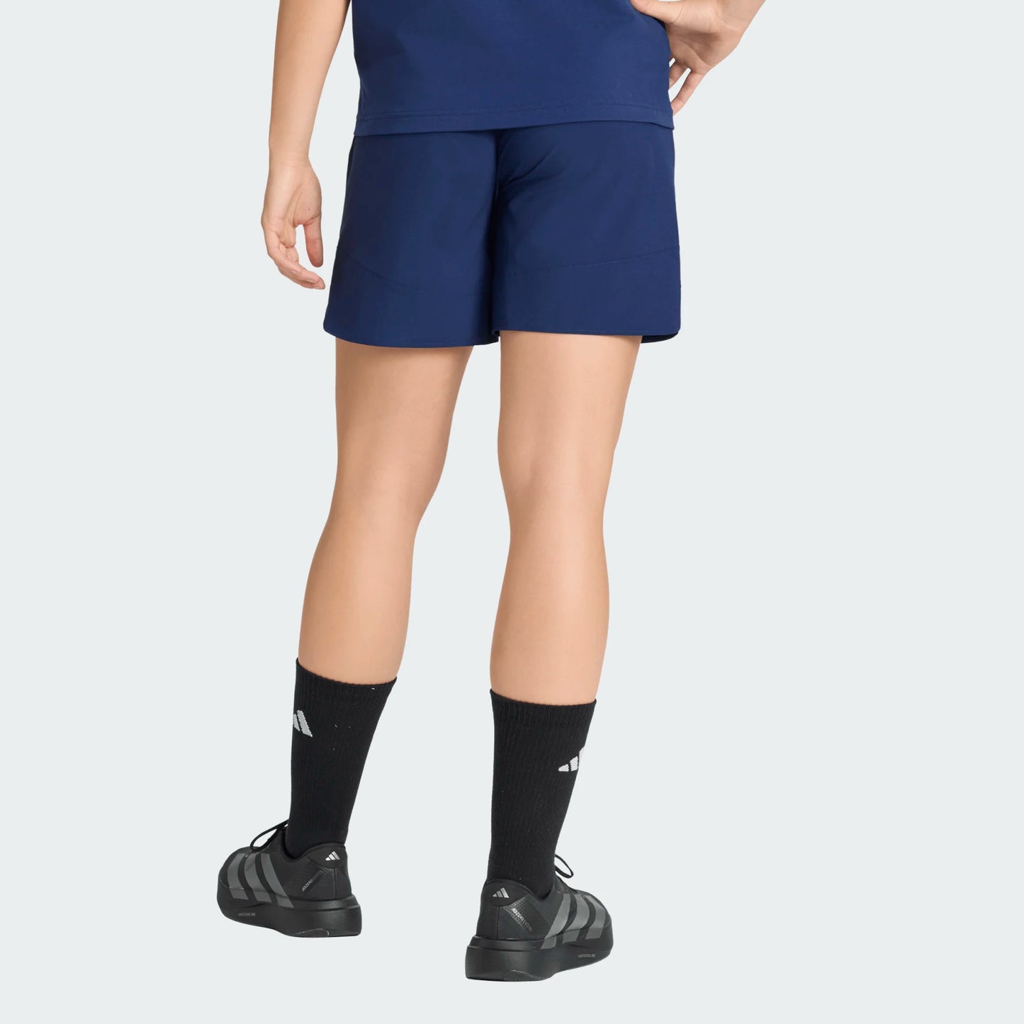 adidas Women's Tiro Travel Woven Shorts Team Navy Blue back