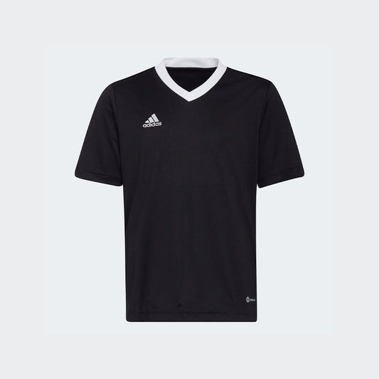 adidas YOUTH Entrada 22 Jersey Black-White (Front)