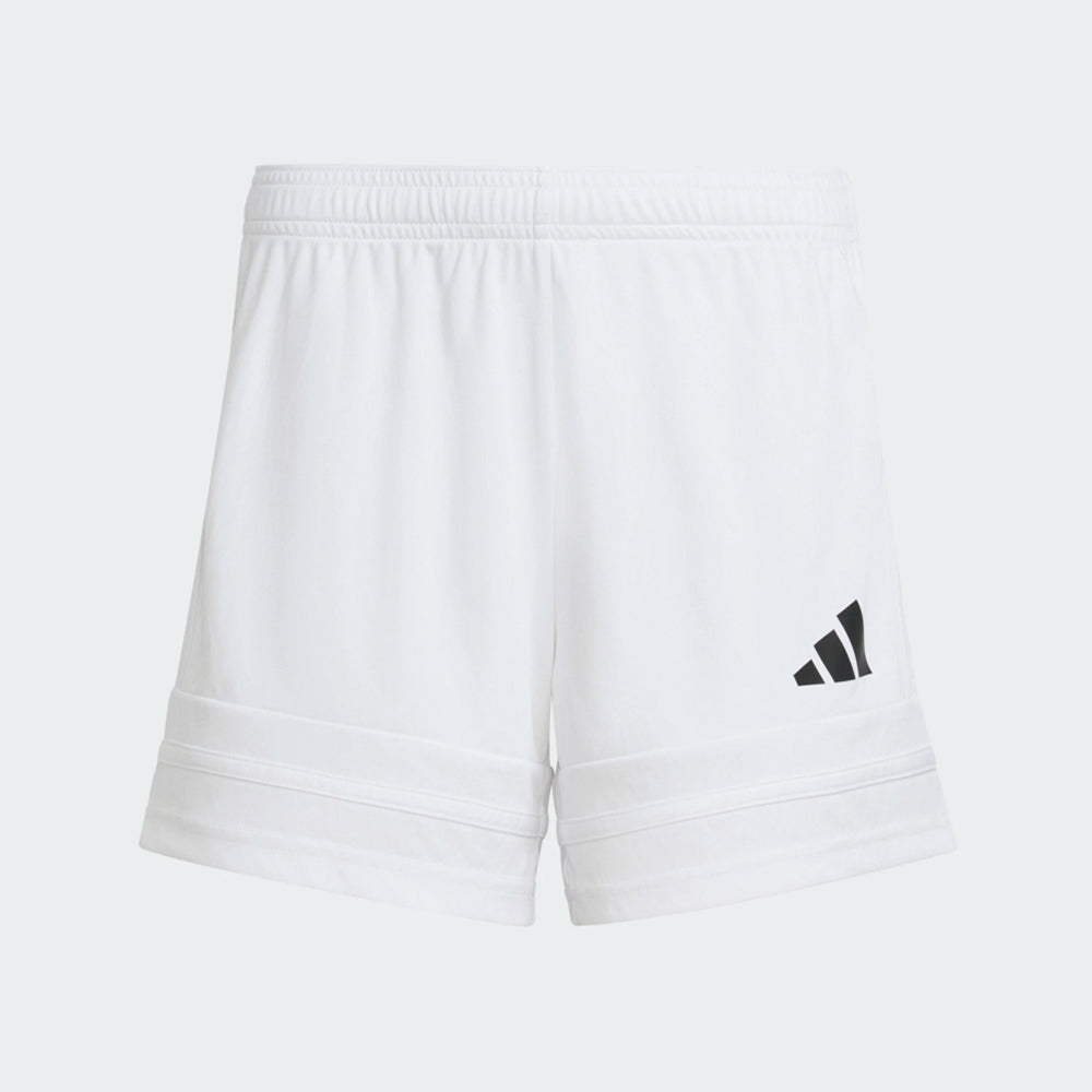 adidas Youth Girls Squadra 25 Shorts White/White/Black (Front)