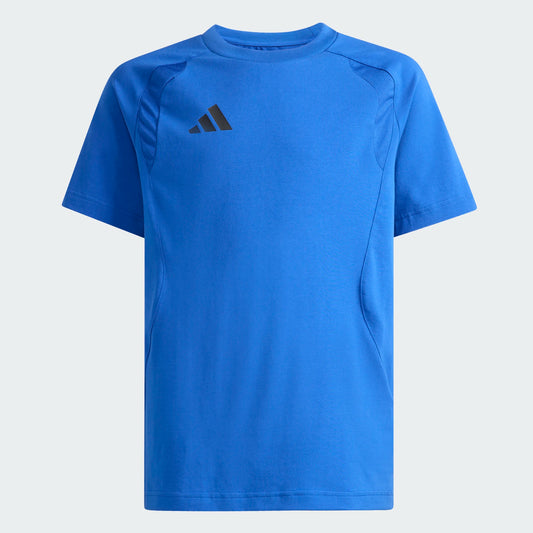 adidas Youth Tiro Travel Tee Team Royal Blue front