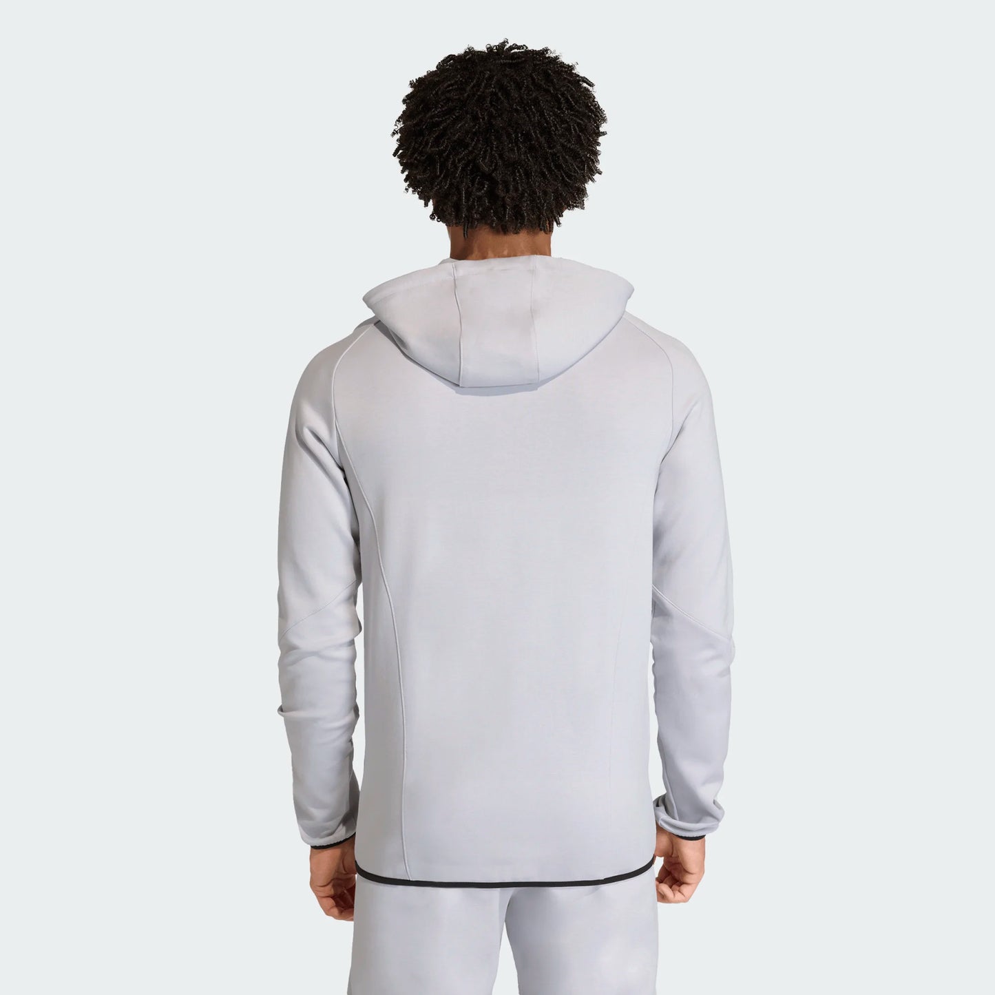 adidas Men's Tiro Travel Sweat Hood Team Light Grey back