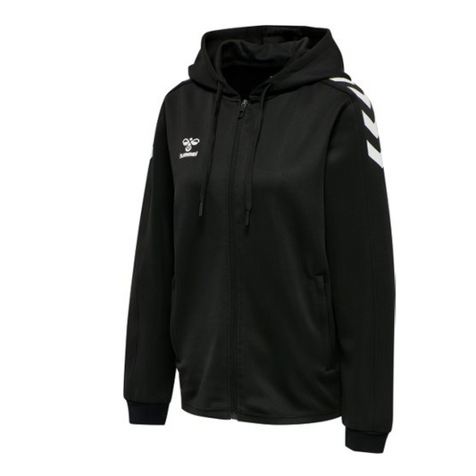 Hummel HmLcore XL Poly Zip Hoodie Jacket-Black