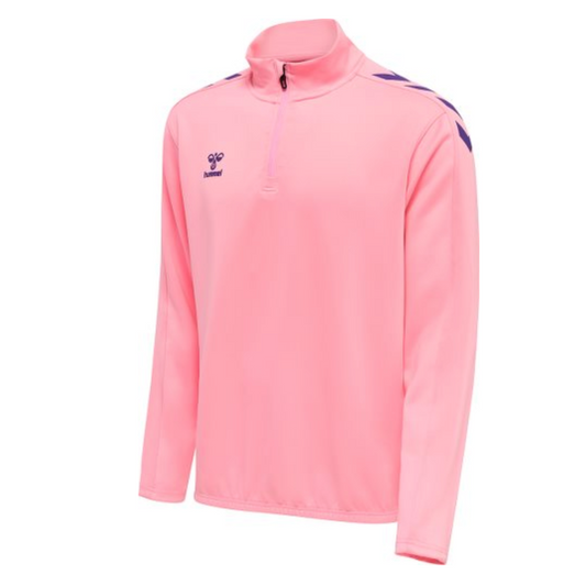Hummel HmLcore XK Half Zip Poly Sweat Top-Pink