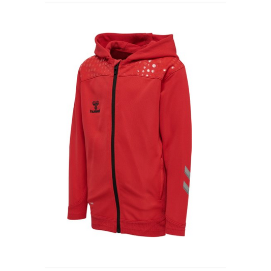 Hummel HmiLead Zip Poly Hoodie Jacket-Red