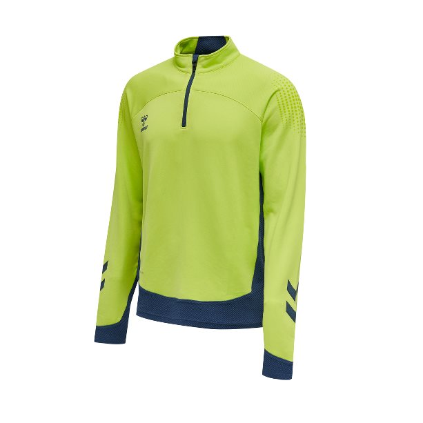 Hummel hmILEAD Half Zip Top-Lime