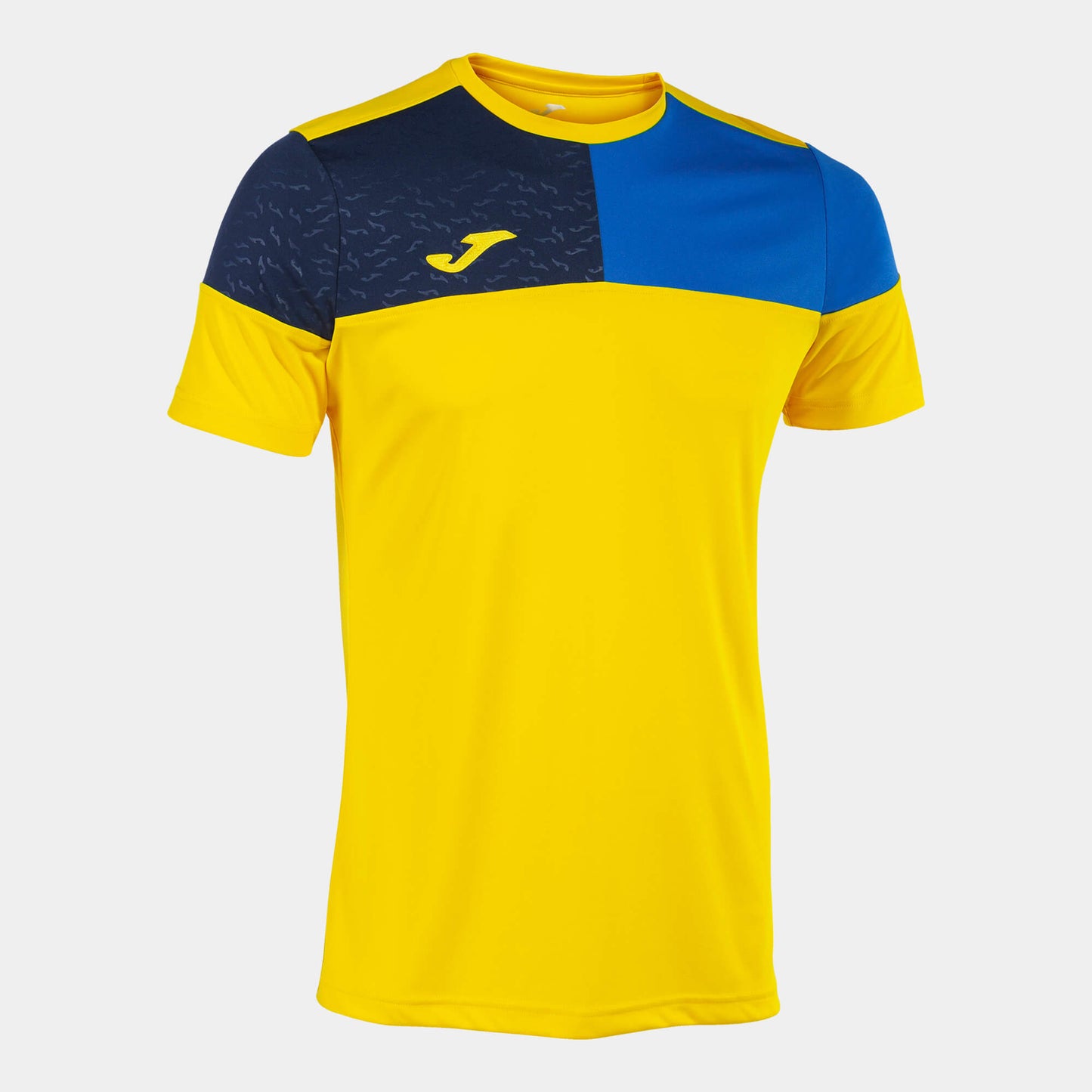 Joma Crew V Jersey Yellow Royal (Front)