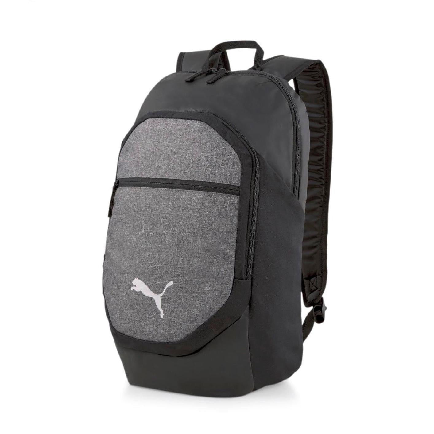 PUMA Men's TeamFINAL Backpack L Daypacks, Black-Medium Grey Heather, One Size