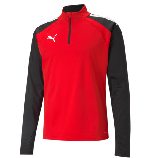 Puma Team Liga 25 1/4 Zip Top-Red