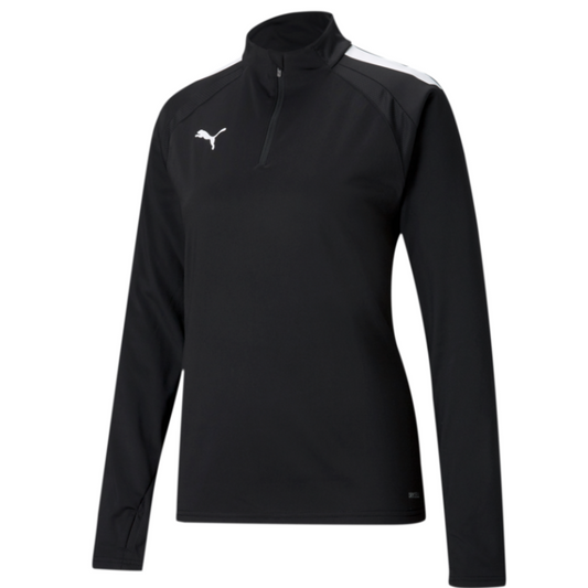 Puma WOMEN'S Team Liga 25 1/4 Zip Top-Black