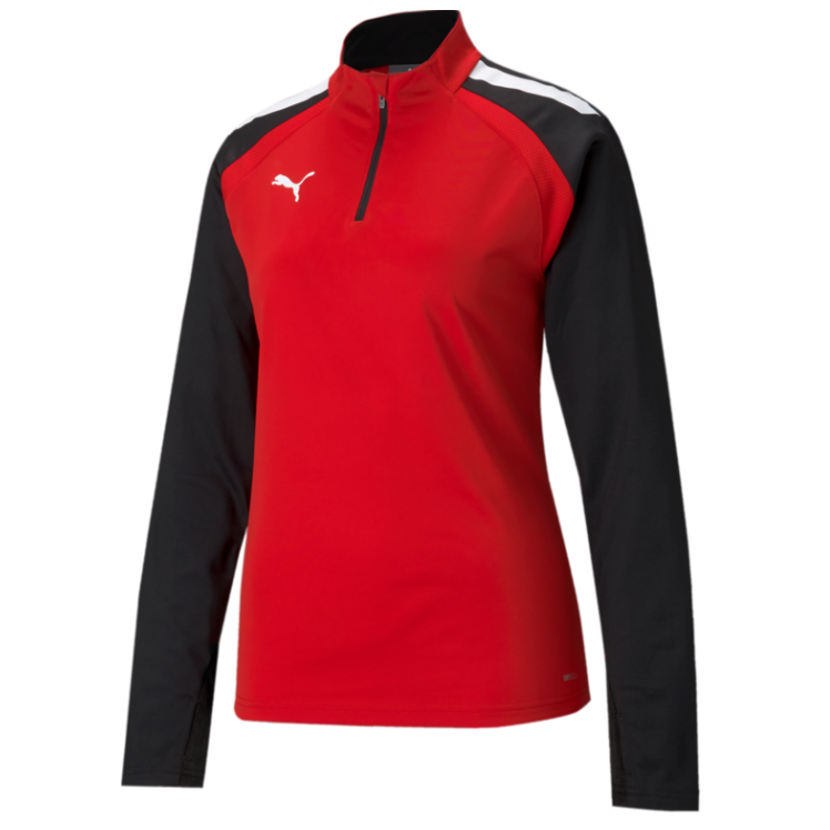 Puma WOMEN'S Team Liga 25 1/4 Zip Top-Red