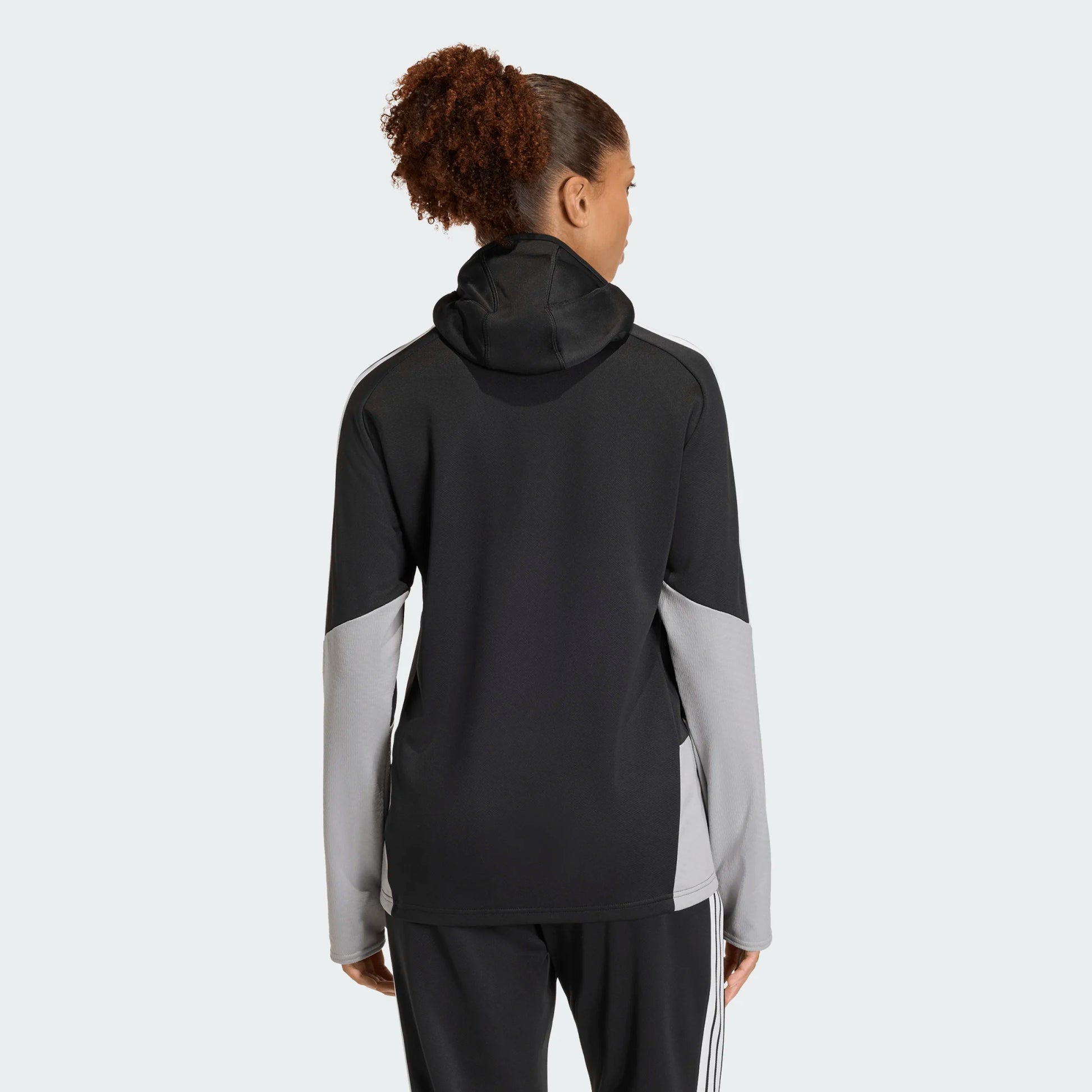 Adidas Women's TIRO2 26 Competition Winterized Top Black Ltonix White back
