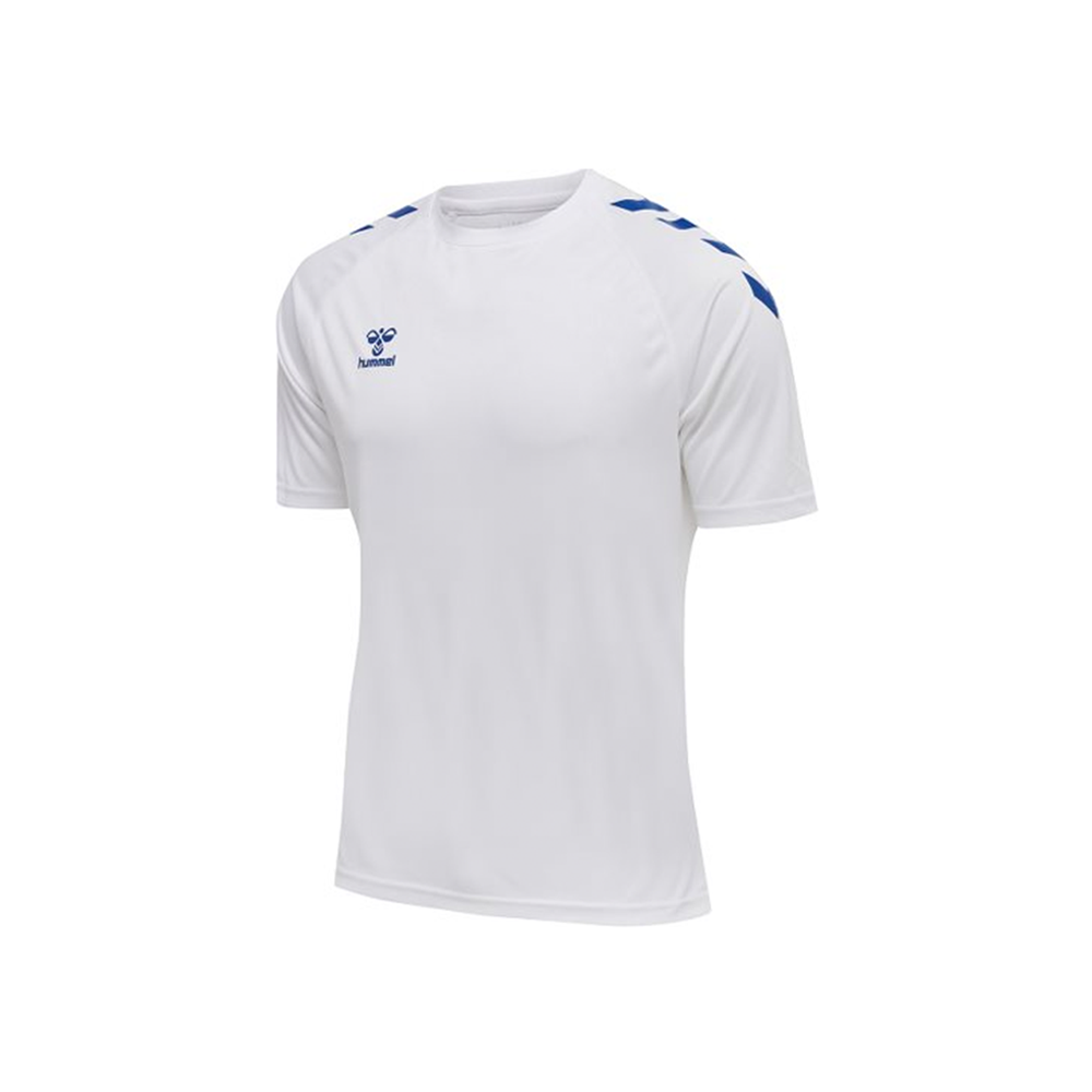 Hummel HmLcore X Core Poly T-Shirt-White-Blue