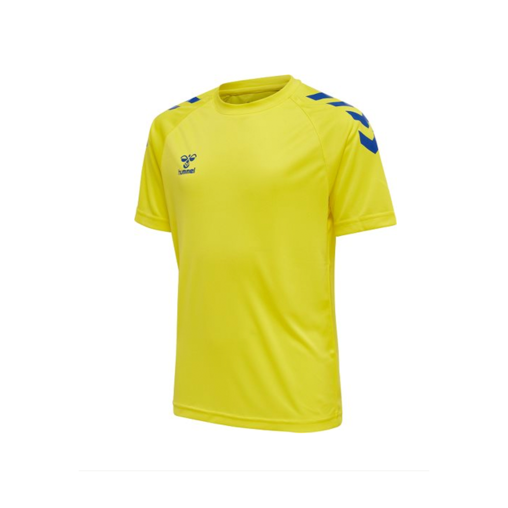 Hummel YOUTH Hmlcore XK Cory Poly Tee-Yellow Blue