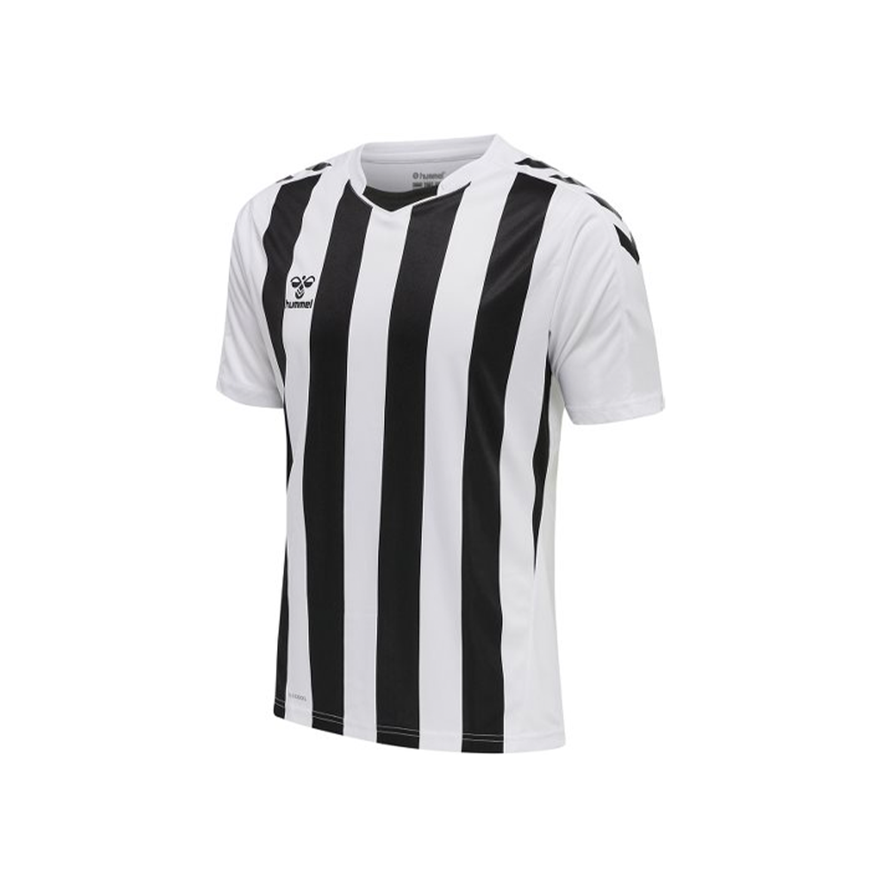 Hummel HmLcore XK Striped Jersey-White-Black