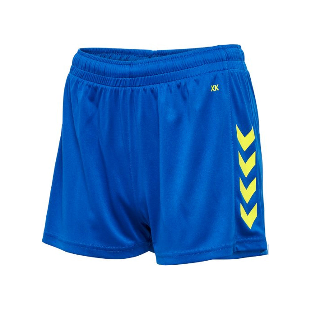 Hummel WOMEN HmLcore XK Poly Shorts-Royal-Yellow