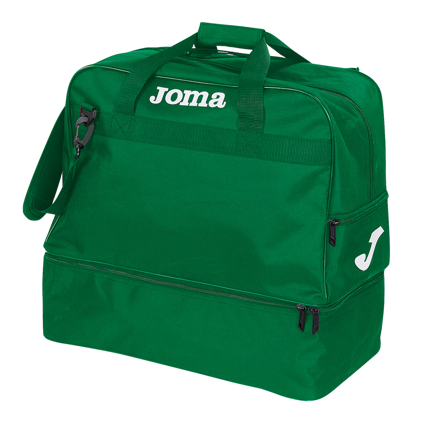 Joma Training III Medium Duffel Bag Green-White (Front)