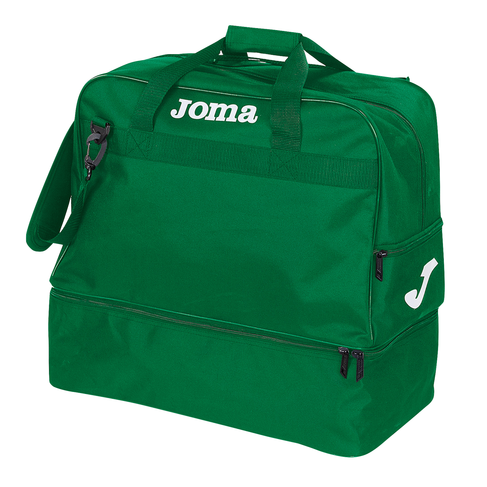 Joma Training III Medium Duffel Bag Green-White (Front)
