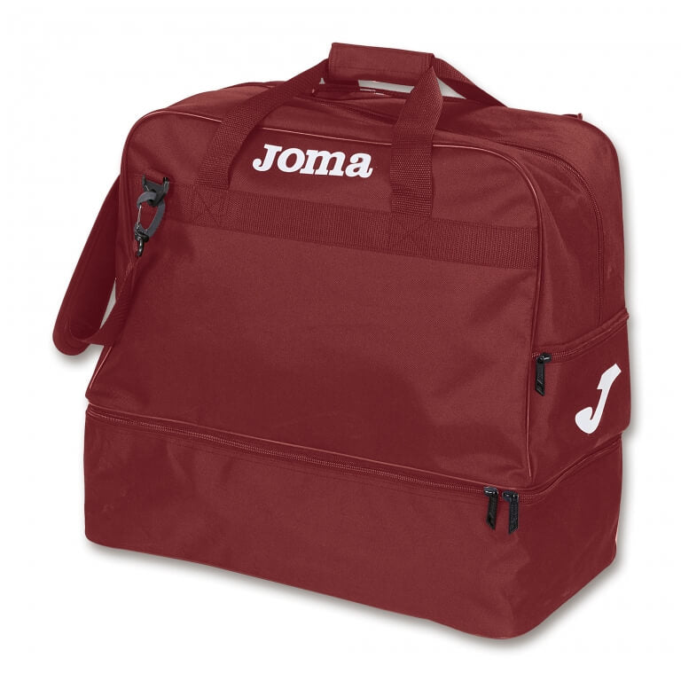 Joma Training III X-Large Duffel Bag Burgundy-White (Lateral - Front)