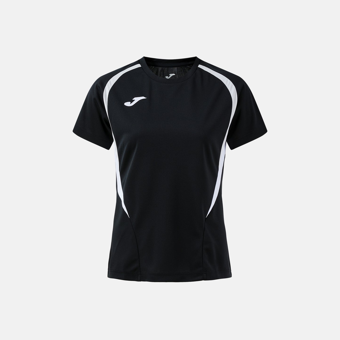 Joma Women Championship 20 T-Shirt Black/Nimbus Cloud/White front