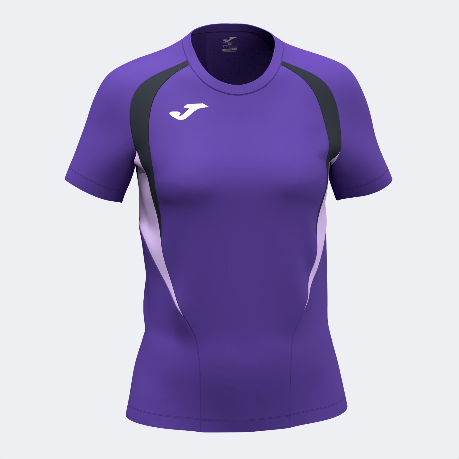 Joma Women Championship 20 T-Shirt Violet/Black/Purple Rose front