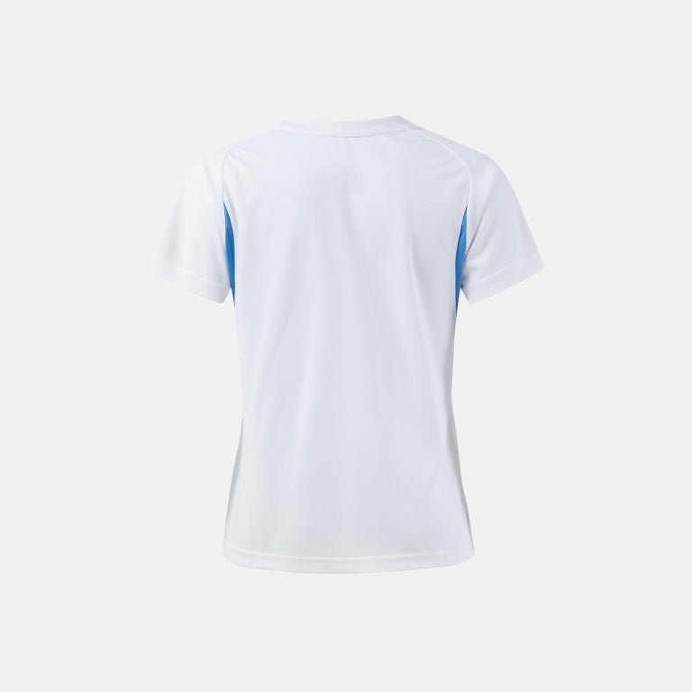 Joma Women Championship 20 T-Shirt White/Dark Navy/Turquoise Fluor back