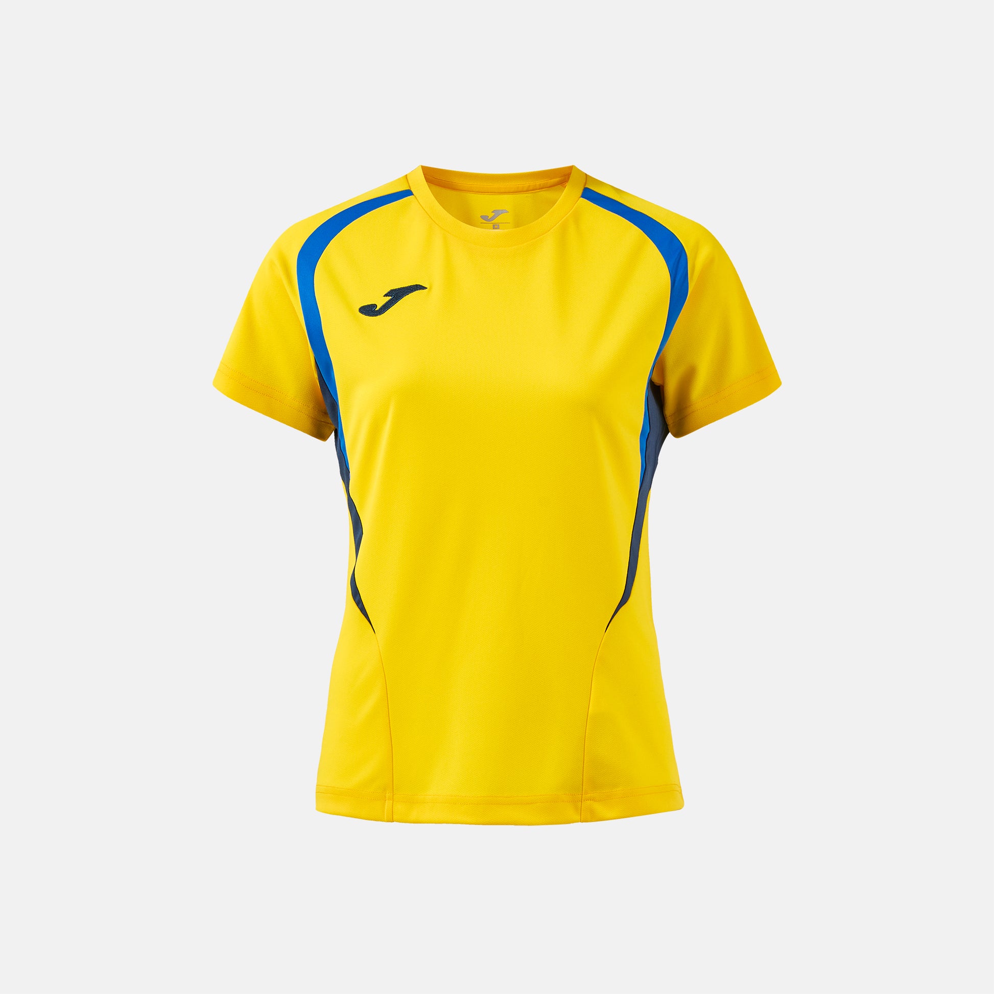 Joma Women Championship 20 T-Shirt Yellow/Royal/Dark Navy front