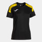 Joma Women’s Championship VIII Jersey Black/Yellow front