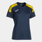 Joma Women’s Championship VIII Jersey Dark Navy/Yellow front