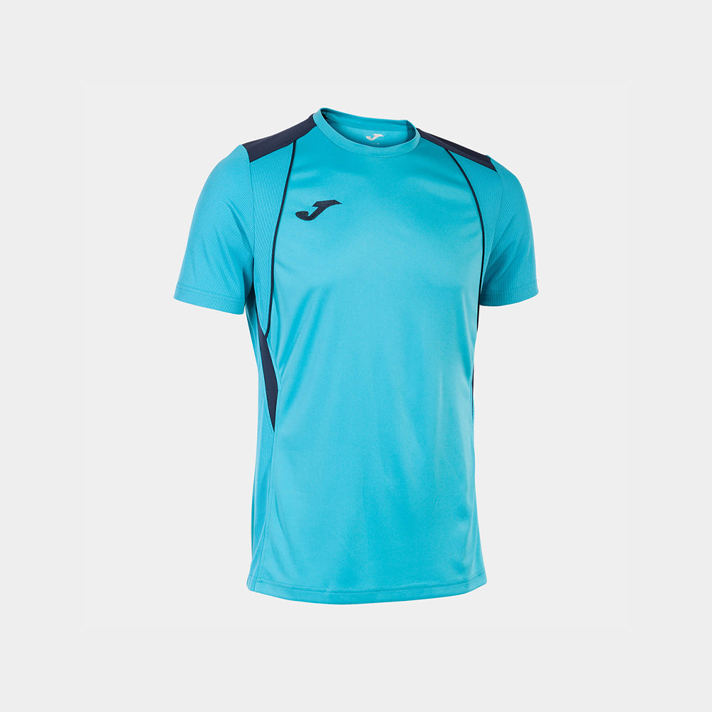 Joma Championship VII Jersey Turquoise Fluor Dark Navy (Front)