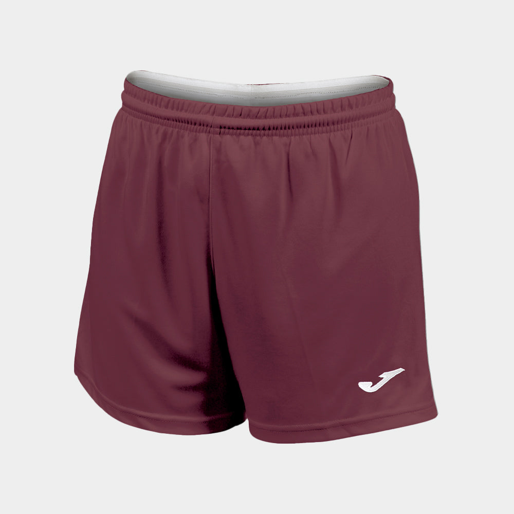 Joma Paris II WOMEN'S Shorts - Maroon/White