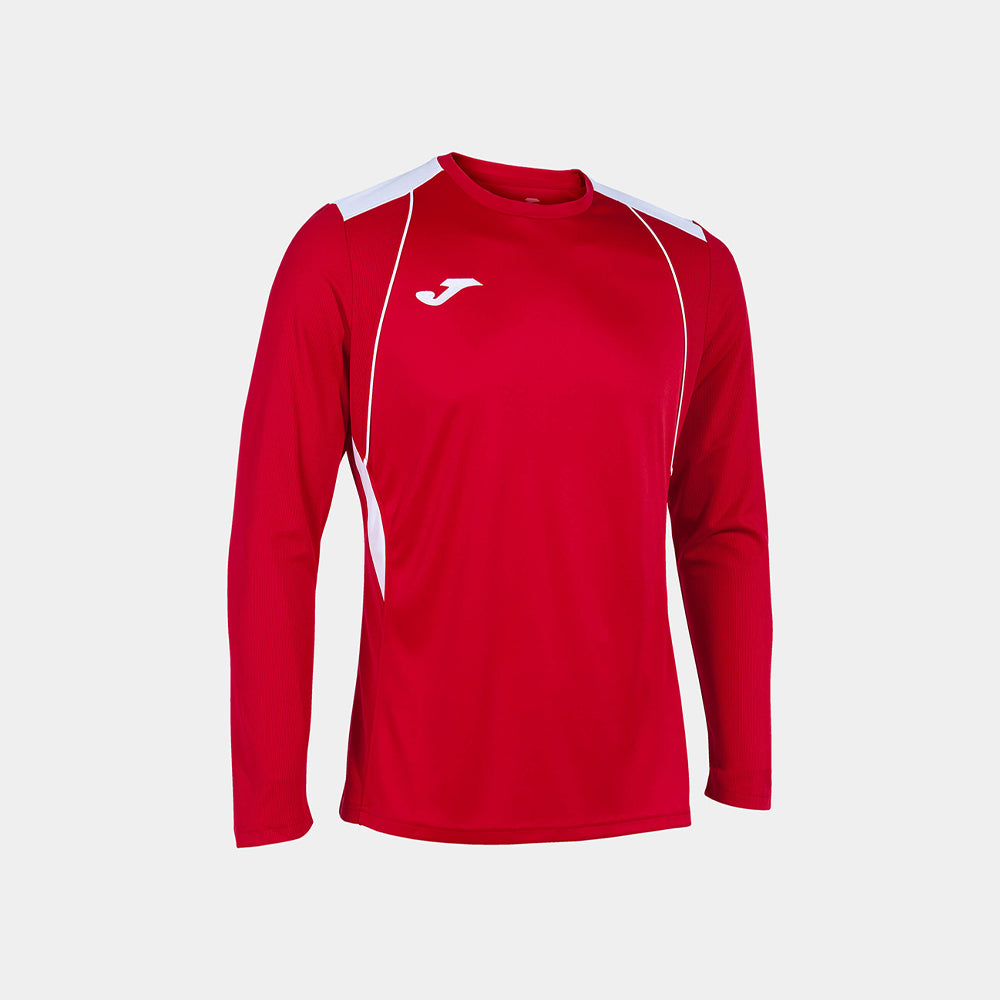 Joma YOUTH Championship VII LS Jersey Red White (Front)