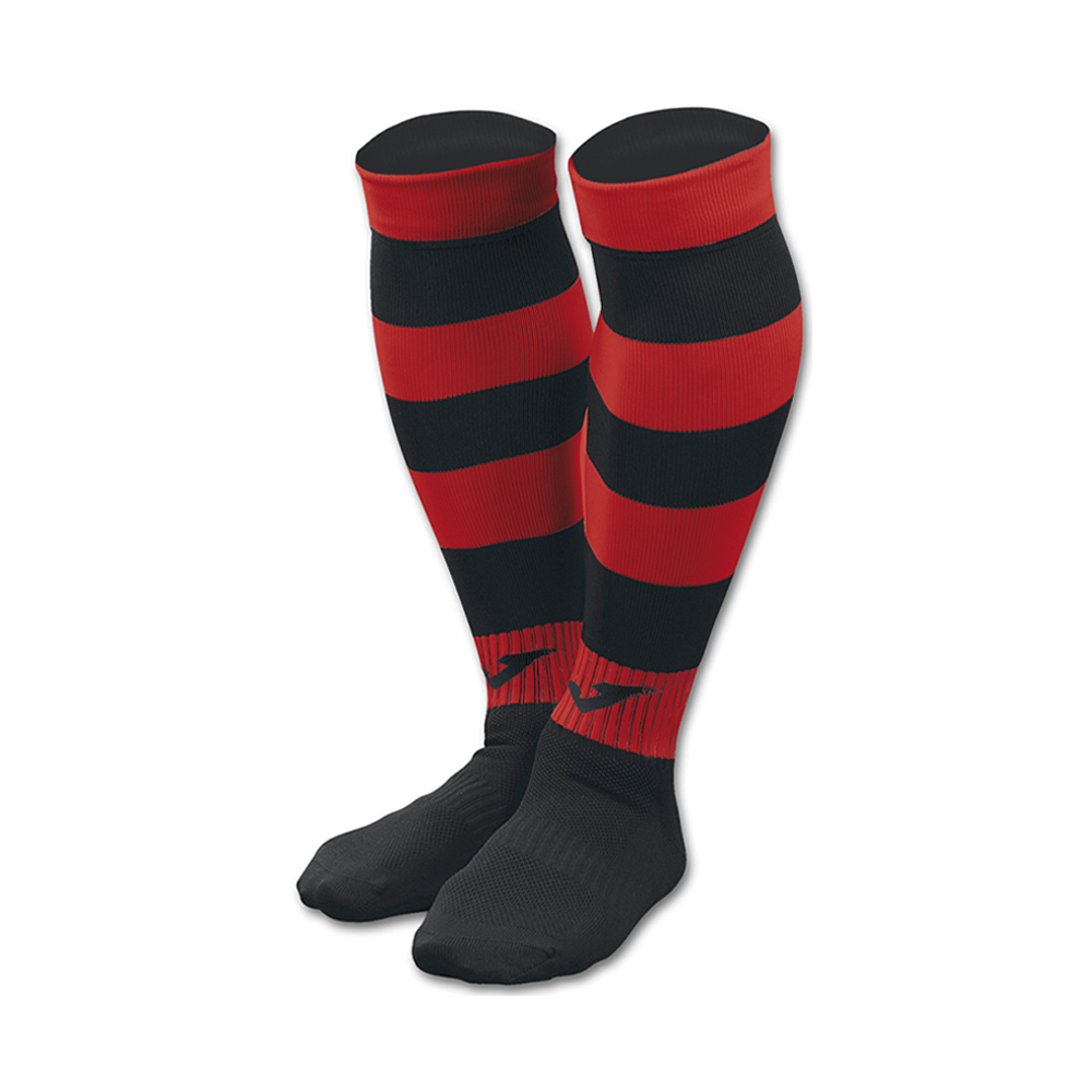 Joma Zebra II Socks - Black/Red