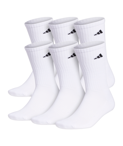 adidas Men's Athletic Cushioned 6-Pack Crew Socks