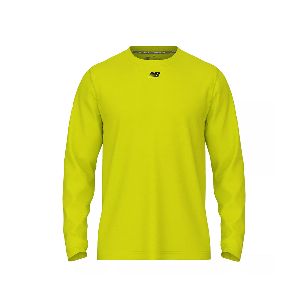 New Balance Men's Activate Long Sleeve Tech T-Shirt Hi Lite (Front)