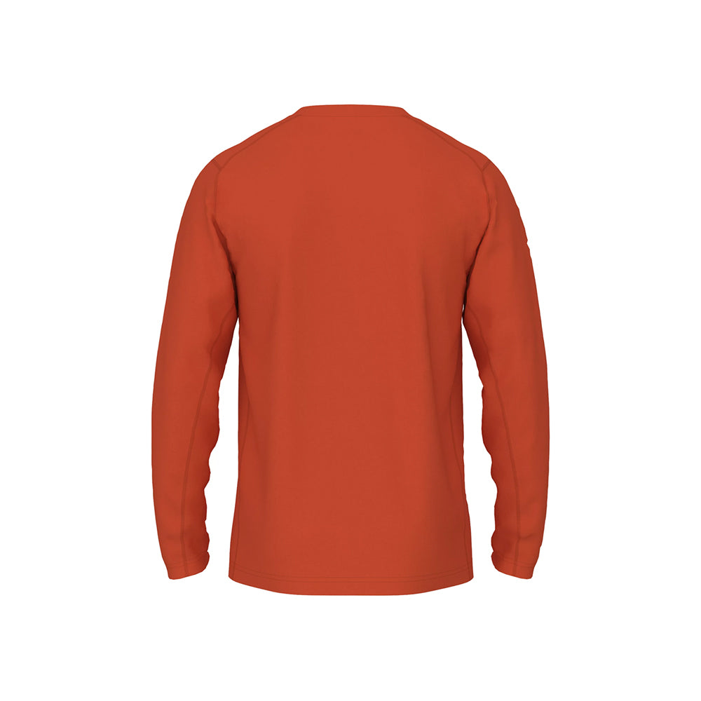 New Balance Men's Activate Long Sleeve Tech T-Shirt Team Orange (Back)