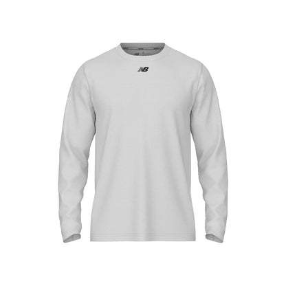 New Balance Men's Activate Long Sleeve Tech T-Shirt White (Front)