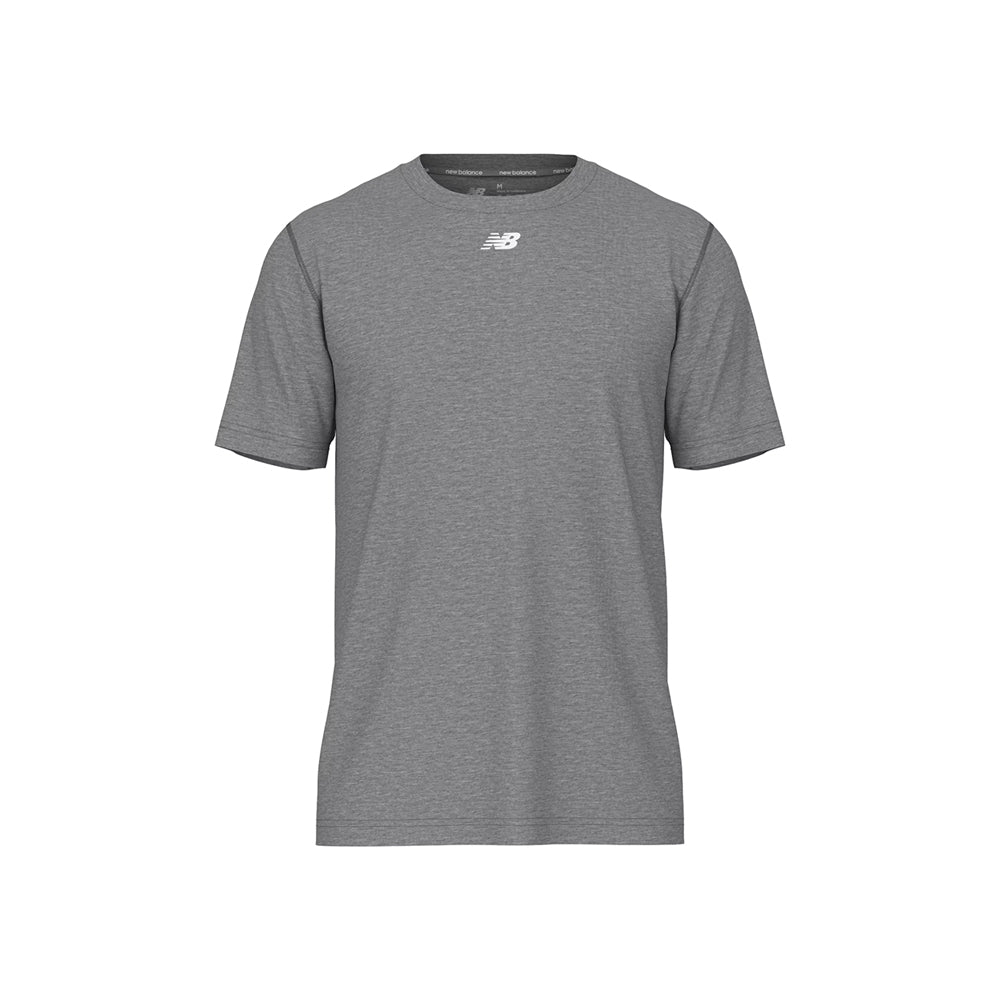 New Balance Men's Activate Tech T-Shirt Heather Grey (Front)