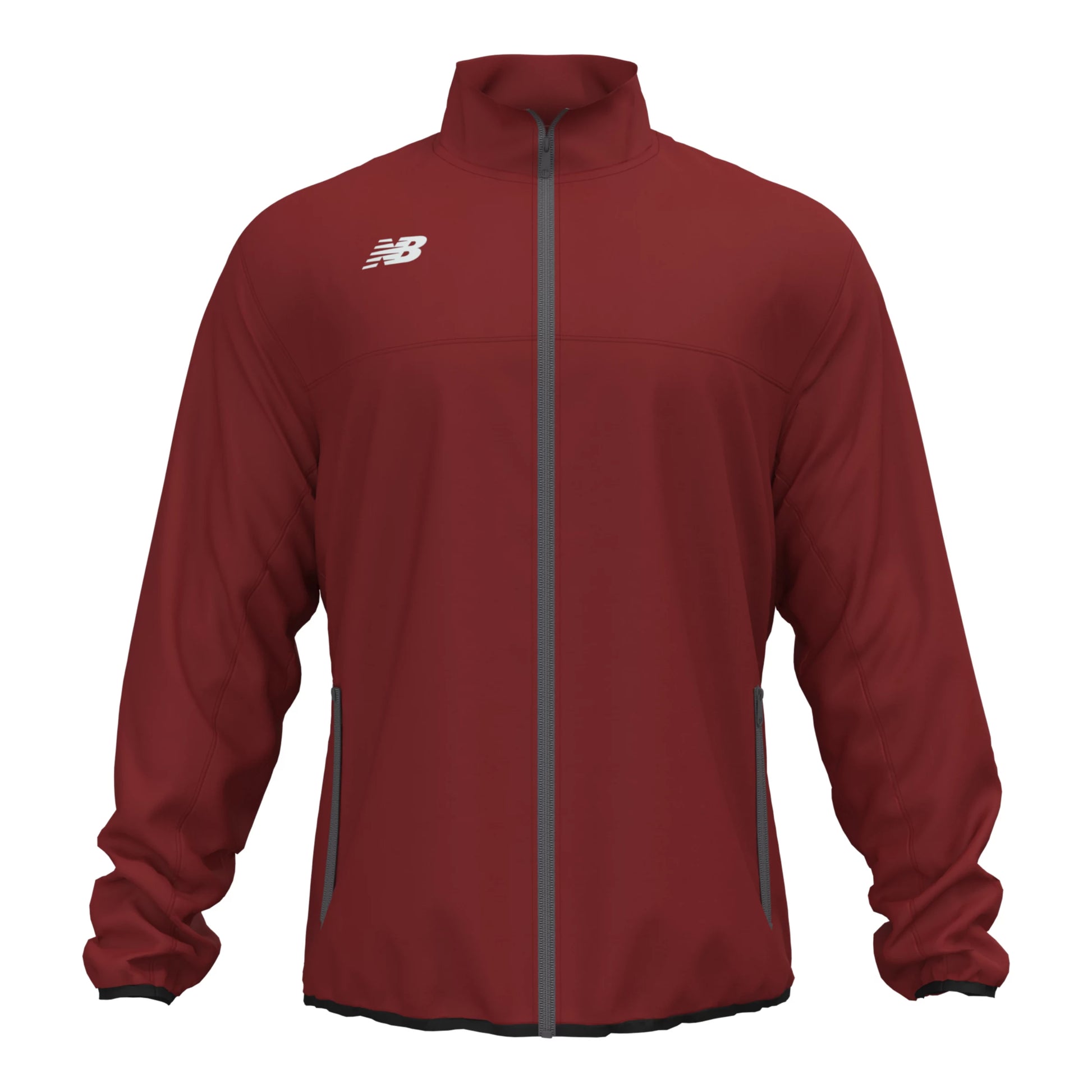 New Balance Men's Athletics Jacket Maroon (Front)