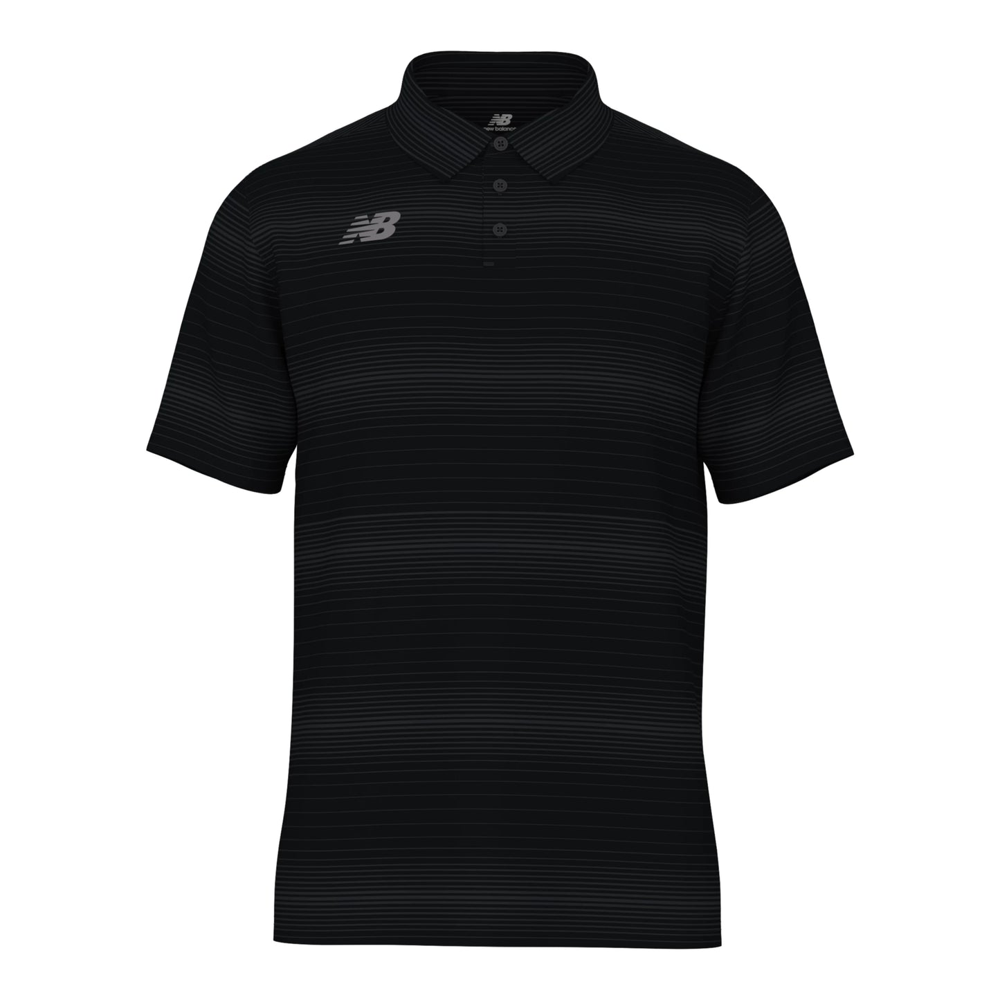New Balance Men's Core Polo Team Black (Front)