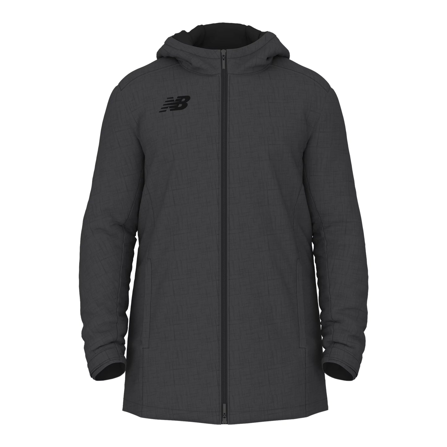 New Balance Men's Stratum Parka Gunmetal (Front)