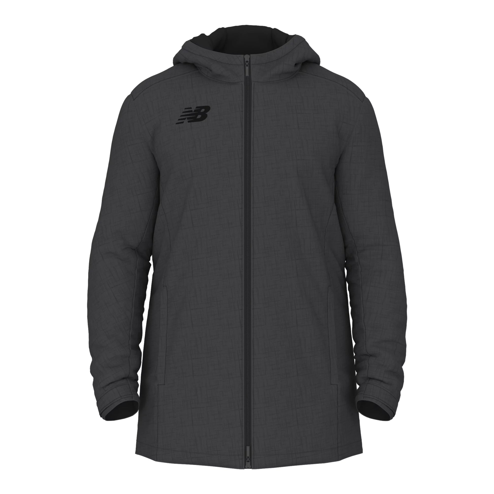 New Balance Men's Stratum Parka Gunmetal (Front)